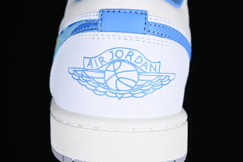 All categories Air Jordan Jordan series basketball shoes Air Jordan 1 Low Air Jordan 1 Low "Born To Fly" AJ1 Joe 1 Flame North Carolina Blue FJ7219-441